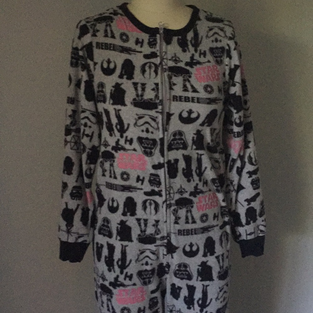Star Wars rebel fleece one piece pajamas